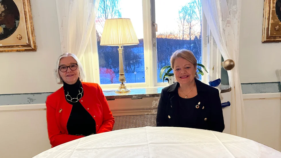 BPW Luleås vice ordförande Monica Forsberg och landshövding Lotta Finstorp.