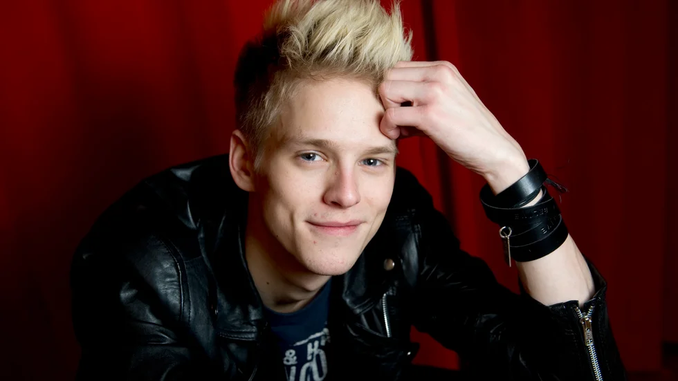 Erik Grönwall 2009, när han vann Idol. Nu är han ny sångare i Skid Row. Arkivbild.
