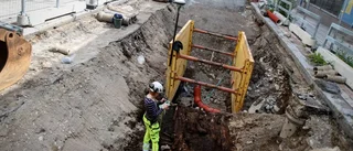 Medeltida fynd vid grävning för ledningar
