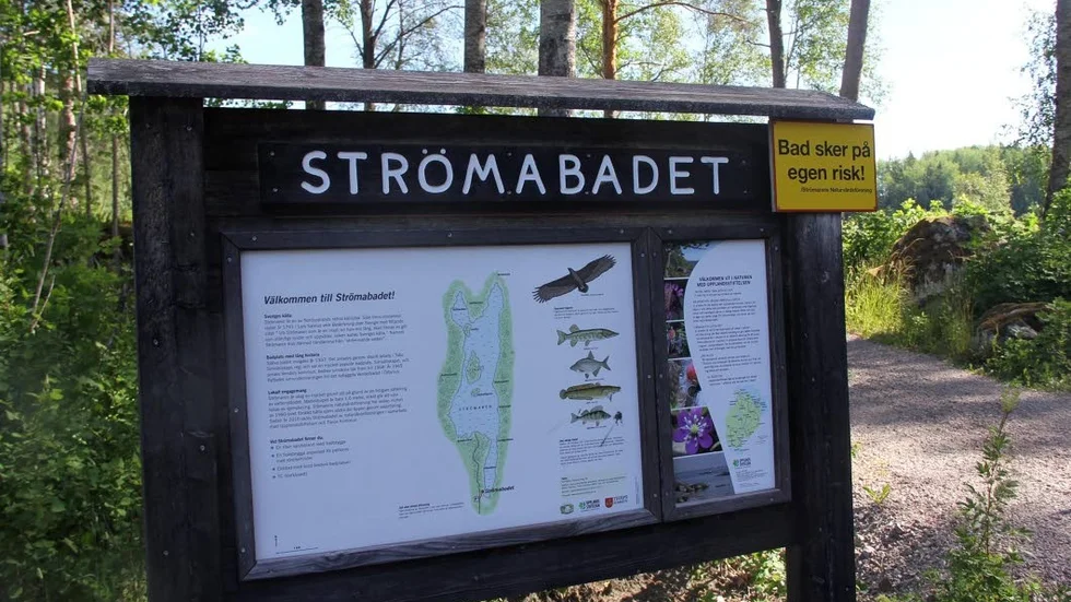 Strömabadet brukar locka en hel del badgäster på somrarna.