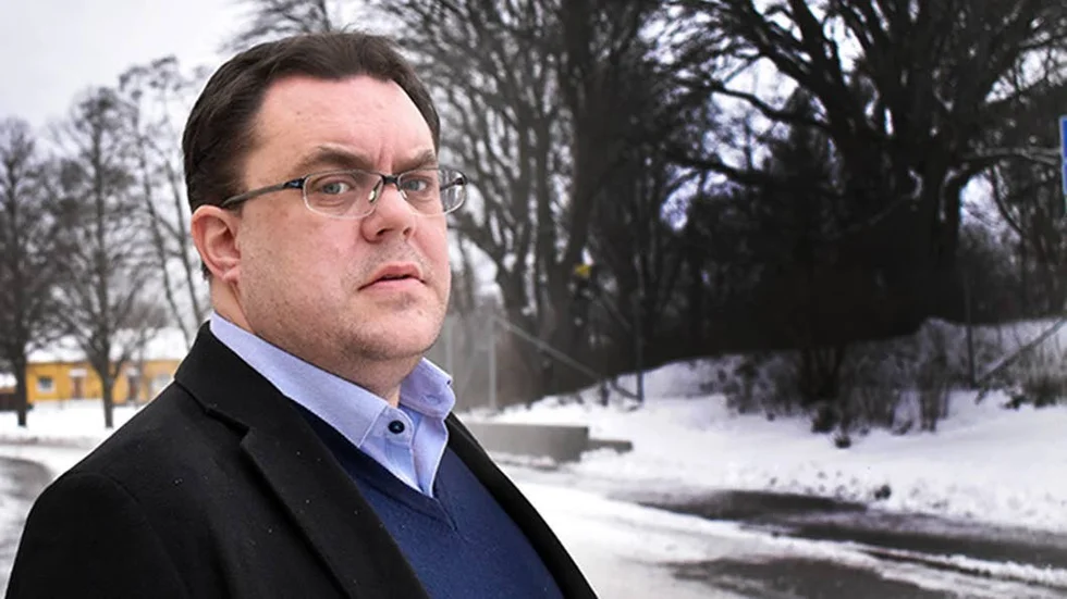 Andreas Brutemark trivs i Uppsala och gillar huset han och familjen bor i.