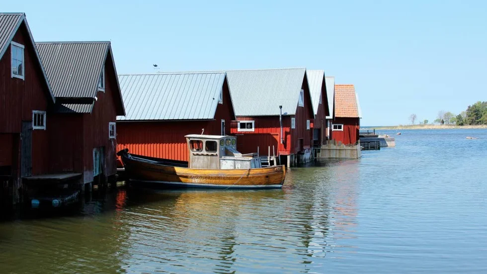 Fågelsundets fiskeläge. Arkivbild.