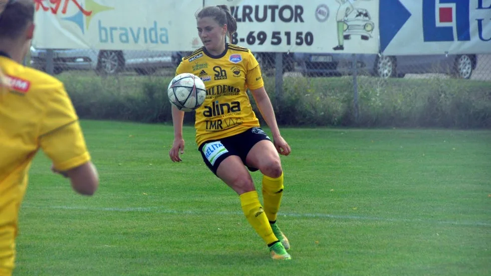 Comeback. Caroline Lundberg gjorde sin andra match från start efter återkomsten till Gusk.
