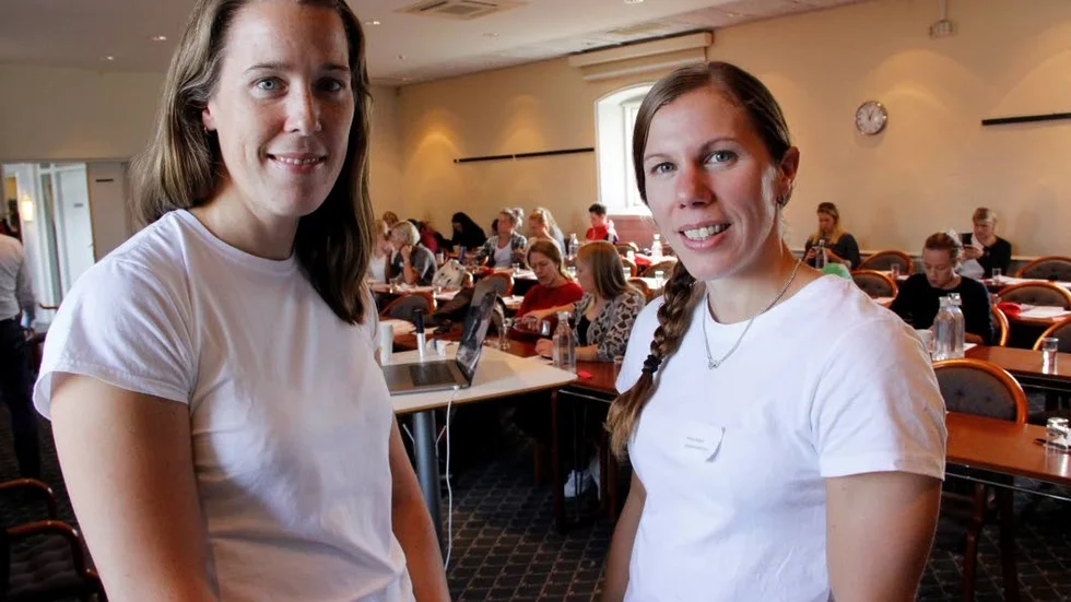 Arrangörer. I två dagar har den rikstäckande föreningen Kvinnor inom rädningstjänsten haft nätverksträff i samarbete med Uppsala brandförsvar vid Gimo herrgård. Fr v. Johanna Blomfeldt och Kristina Roberto.