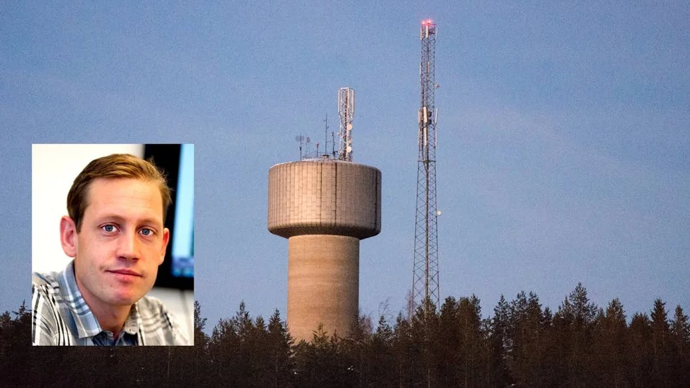 Klas Dagertun har planer på att i framtiden förvandla vattentornet på Bergnäset till kreativa kontor.
