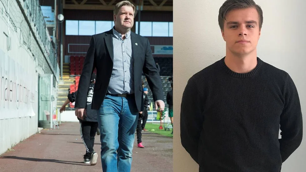 Sportchef Christian Samuelsson och nyförvärvet Simon Bandh.