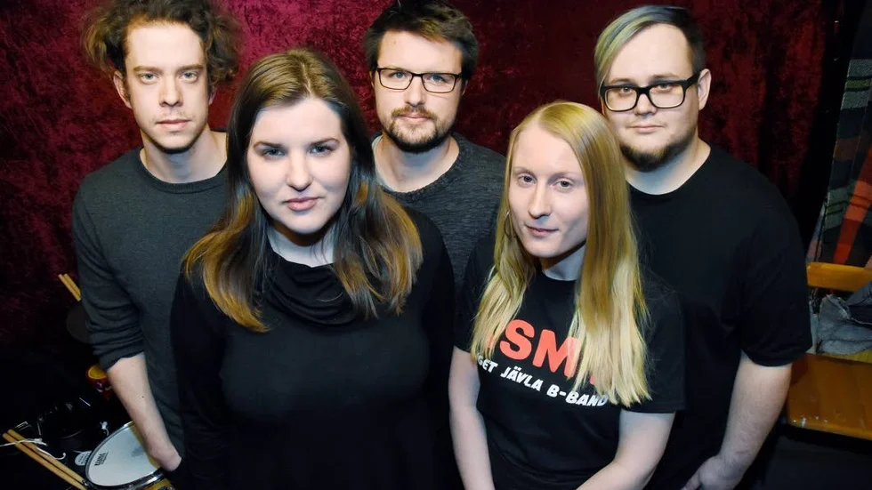 Emil Nilsson, Jonas Wasserman, Johan Engström,  Johanna Avergren och  Malin Arlid i Prematur.