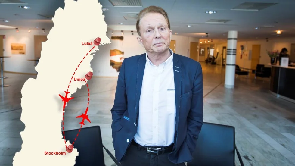 När Kenneth Backgård skulle till Norrtågs styrelsemöte valde han att flyga Luleå–Arlanda–Umeå tur och retur. Resan kostade nästan 6 000 kronor. "Det har varit besvär med tågen av och till, så det var rimligheten då", säger han.