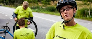 Synskadade i cykelprotest