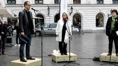 Linnédebatt mellan Stefan Hanna och Maria Gardfjell.