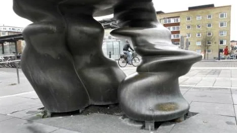 Skulpturerna vid Centralen.