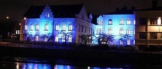 Uppsala lyser i natten