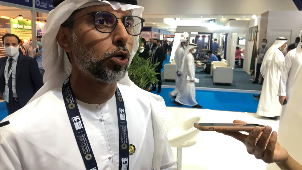 Förenade arabemiratens oljeminister Suhail al-Mazrouei. Arkivbild