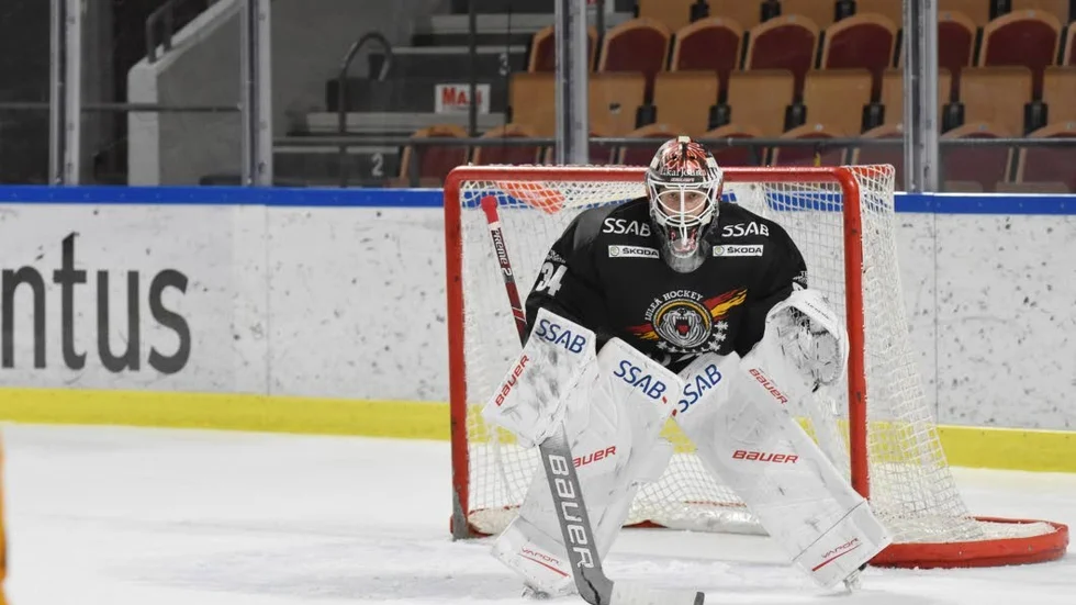 Joel Lassinantti i kassen.