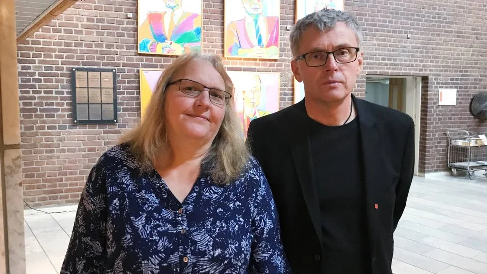 Vid presskonferensen deltog Agneta Lipkin, säkerhetssamordnare och Tommy Nilsson, (S), kommunalråd.