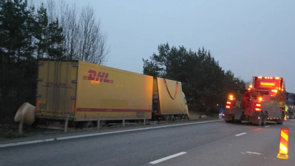 Trafikolycka på torsdagsmorgonen.