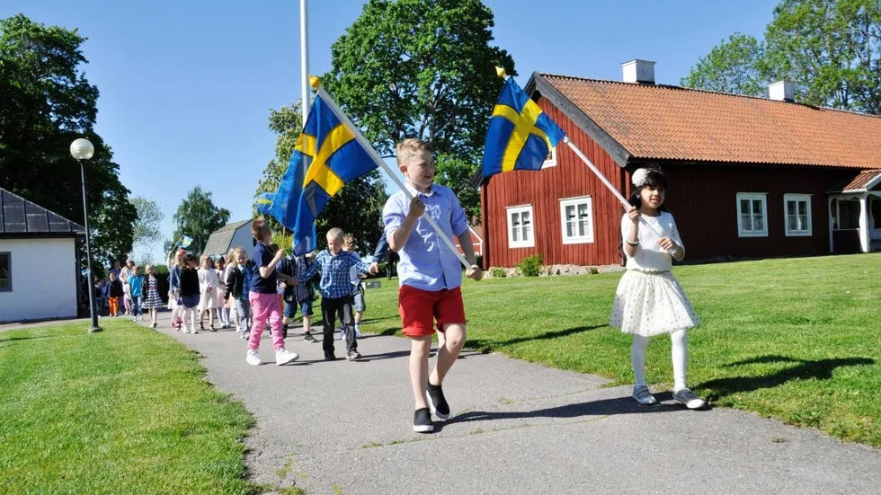 Skolavslutning Olandsskolans elever i Alunda, klasserna F-2.