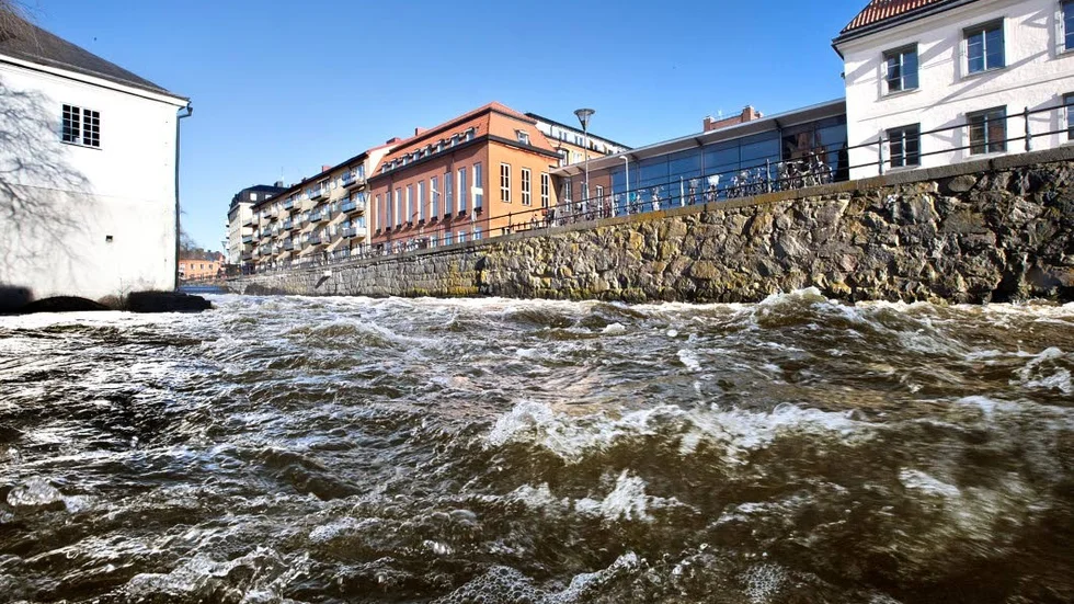 På söndag väntas vårväder i Uppsala. Och översvämning i Fyrisån.