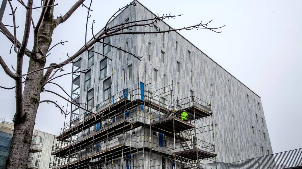 Landmärke. Med fasader som lutar in över Stationsgatan hoppas projektutvecklaren Anders Stenman att Uppsala Entré ska bli ett landmärke.