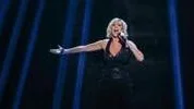 LINKÖPING 20140208
Sanna Nielsen uppträder med "Undo" i Melodifestivalens deltävling två i Cloetta Arena på lördagen.
Foto: Fredrik Persson / TT / Kod 75906