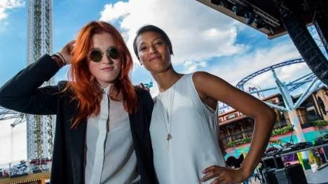 Icona Pop med Caroline Hjelt och Aino Jawo på Bråvalla festival.