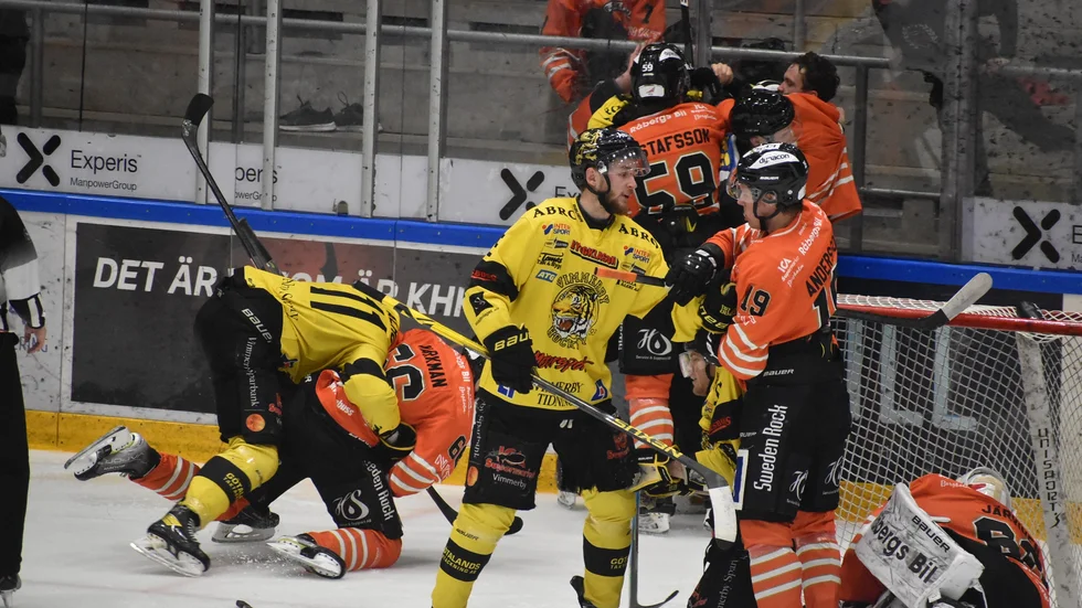 Måns Krämer, närmast i bild, gjorde en kanonmatch för VH.