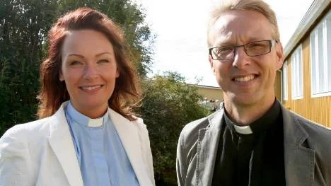 Inspirationshelgen på Storstrand gästades av Marie-Louise Nilsson, pastor inom EFS i Ängelholm, här tillsammans med Mattias Sundkvist, distriktsföreståndare för EFS i Norrbotten.