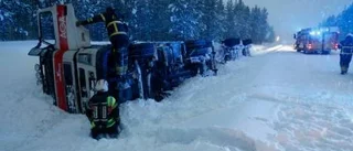 Svår bärgning stoppade trafiken