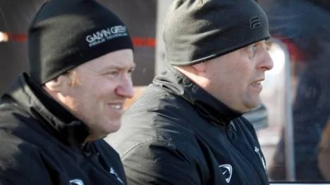 Lennart Hedqvist, till vänster, har varit assiterande tränare till Stellan Carlsson i Piteå IF. Nu är Lennart på gång till Piteå Södra.