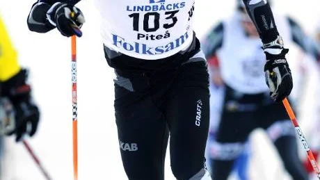 SKATEKUND. Marcus Hellner säkrade SM-segern på skatedelen av loppet.