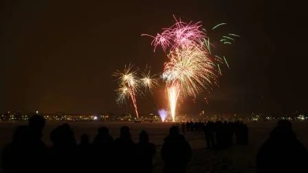 ELDKVASTAR. Årets nyårsfyrverkeri över Luleå.