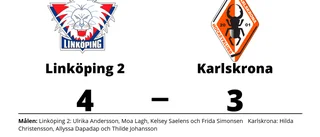 Uddamålsseger när Linköping 2 besegrade Karlskrona