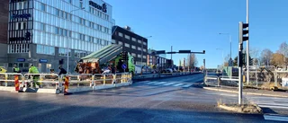Vägarbete mellan Södra hamn och Bergnäset orsakar begränsad framkomlighet