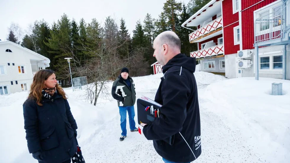 Håller med. Anna- Lena Blomqvist, ordförande och Jerry Larsson, vice ordförande i Kommunal, Bodensektionen.
