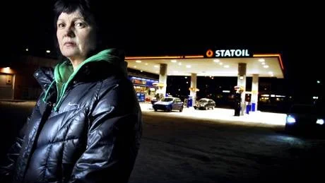 Mona blev rånad när hon jobbade på Statoil. Foto: Andreas Wälitalo