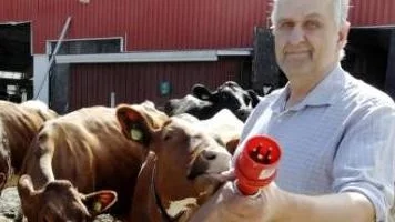 "Det är ett spännande projekt", säger Herbert Nyman, bonde i Nybyn som ska göra egen biogas.