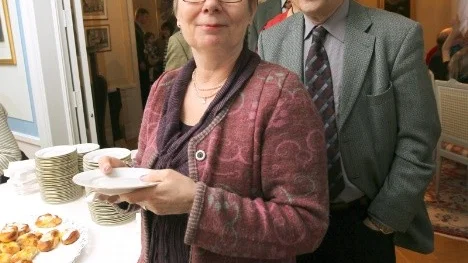 Maria Holmqvist Ek och Bengt Ek hade åkt från Piteå för att fika, umgås och se sig omkring i residenset.