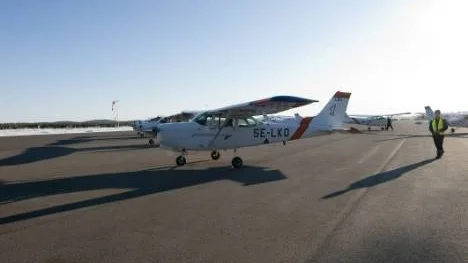 För närvarande är det elever i gymnasieskolans pilotutbildning som flyger BF Scandinavian Avation Academys skolflygplan i Arvidsjaur. Om ett år kanske yrkeshögskolans elever tar plats i cockpit. (Arkivbild)