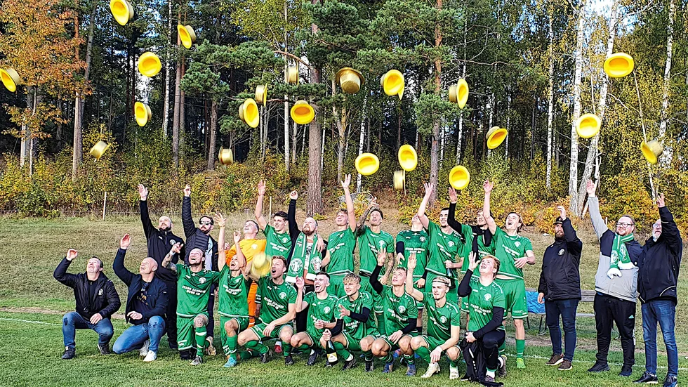 Stegeborgs IF firar steget upp till femman för två år sedan. Numera är det division 4 som gäller. 