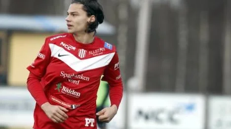 Rasmus Holmbom, Piteå IF, är uttagen till ett läger med F17-landslaget. (Arkivbild)