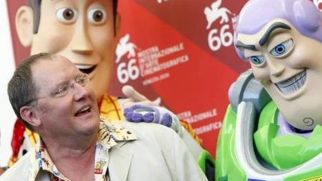 John Lasseter och kända figurer.
