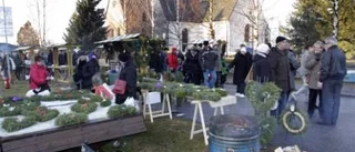 Julmarknad i strålande sol