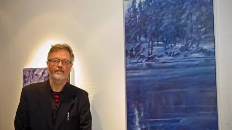 VERNISSAGE. Invigningen av konstnären Lennart Holmboms senaste utställning ägde rum på Bodens konstgille under lördagen.