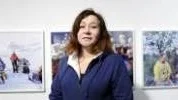 SAMISK SAMTID. Utställningen Sápmi 2000 är Lena Stenbergs fortsättning på examensarbetet vid Konstfack, som var en omfattande skildring av samisk 1900-talshistoria.  Foto: Roland S Lundström