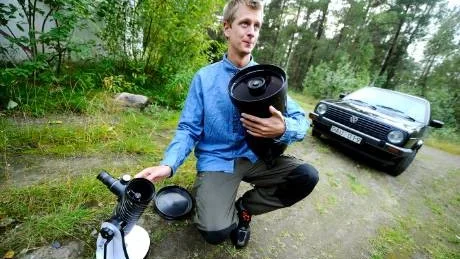 INTRESSE. "Tjusningen med astronomi är att hur mycket du än ägnar dig åt det så blir du aldrig färdig. Det finns alltid mer", beskriver Andreas Pettersson.