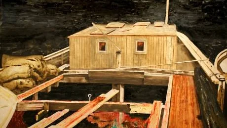 Hardships, 2011, Karin Mamma Andersson, olja på pannå.