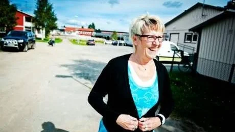 LÅNG KAMP. För Ulla Öström, rektor på Rutviks förskola, är glad att äntligen bli av med förskolebarackerna.