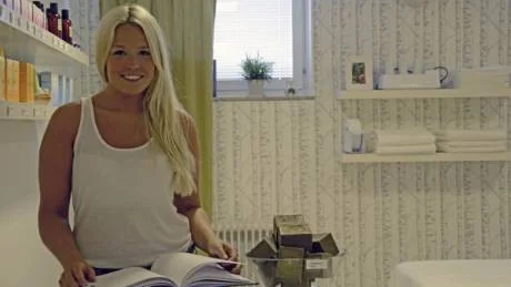 Naturliga produkter. Liza Karlsson har precis öppnat sin skönhetssalong.