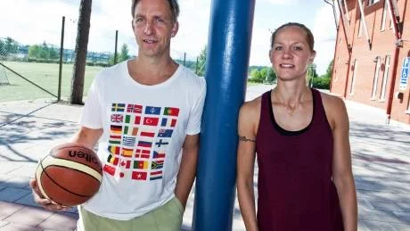 COACHERNA. Janne Johansson och Maria Näsström, Luleå Basket. Foto: Carolina Makkula