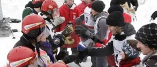 Krig på låtsas med snöbollar som ammunition